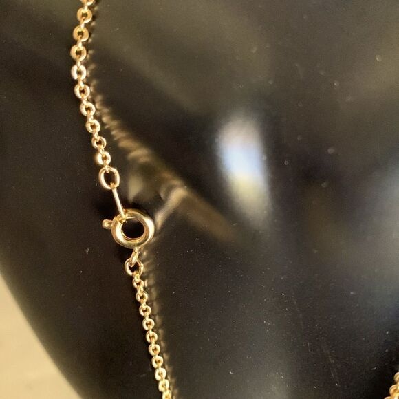 Vintage First Holy Communion Jesus Necklace, in Gold tone, Unmarked, In BOX - Picture 2 of 3